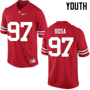 Youth Ohio State Buckeyes #97 Joey Bosa Red Nike NCAA College Football Jersey Holiday ISC4644RC